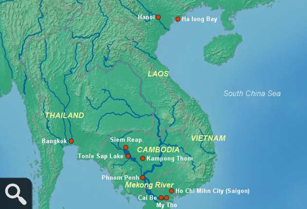 Mekong River Map